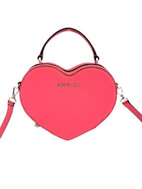 Michael Kors Jet Set Travel Small Heart Crossbody Top Handle Hibiscus